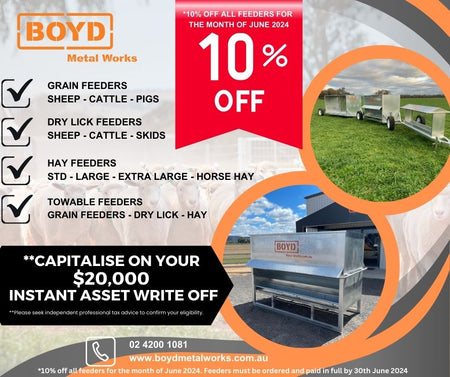 10% discount off all Stock Feeders for the month of June 2024